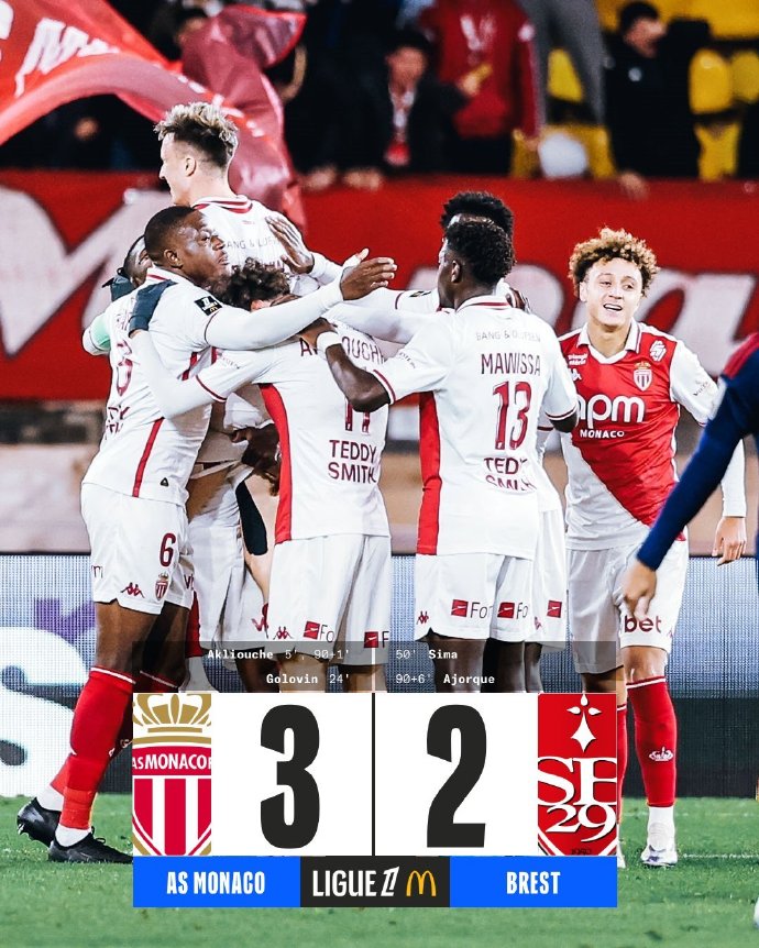 爱体育-摩纳哥客场不敌对手,遭遇法甲连败